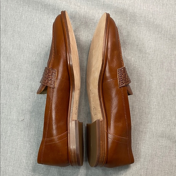 J McLaughlin Brown Leather Flats Loafers Women’s Size 7 Concetta Classic Style - Picture 11 of 16